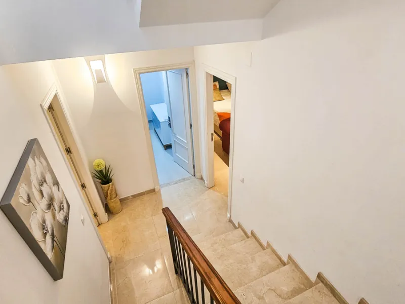 Experience luxury in this refurbished and modified semi-detached home featuring 4 bedrooms, 4 bathrooms, multiple terraces, and breathtaking panoramic views. Enjoy a private garden, private pool, and roof terrace with jacuzzi—all in a tranquil, private lo