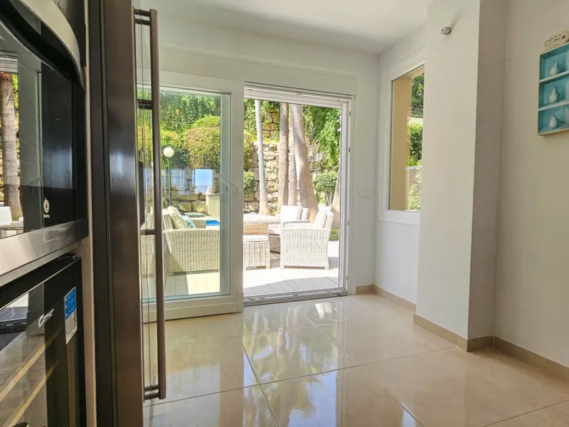 Experience luxury in this refurbished and modified semi-detached home featuring 4 bedrooms, 4 bathrooms, multiple terraces, and breathtaking panoramic views. Enjoy a private garden, private pool, and roof terrace with jacuzzi—all in a tranquil, private lo