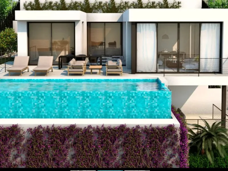 Located next to La Capellanía, just five minutes from the charming Benalmádena Pueblo and directly beneath the iconic Buddhist Stupa in Retamar, this exceptional single-level villa has been designed by one of Spain's most award-winning architects. Every l