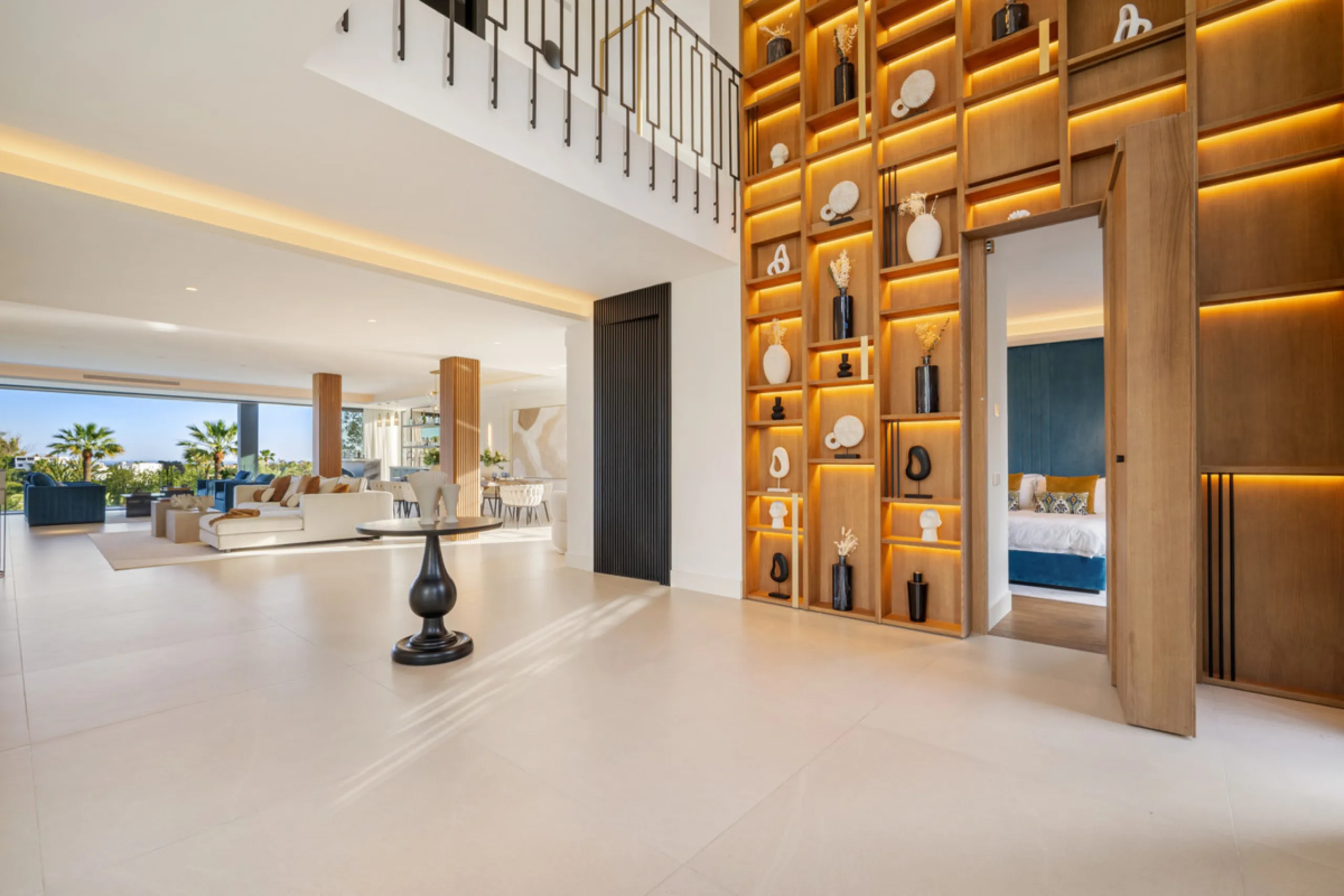 Boasting of unparalleled architecture and unrivalled construction quality, the villa offers sophisticated and contemporary living, sitting on a private plot within a secure community with breathtaking front-line panoramic views towards Los Naranjos Golf c
