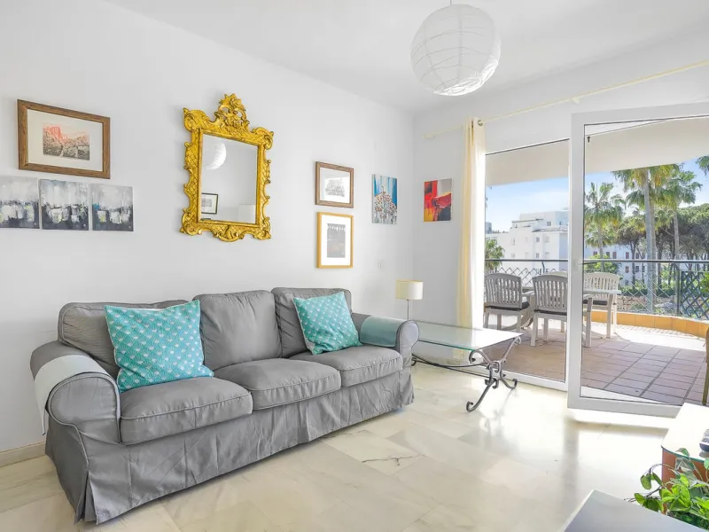 LOCATION! Discover the perfect coastal retreat with this beachfront first-floor apartment located in the prestigious community of Calahonda. This charming flat features two spacious bedrooms and two bathrooms, providing ample space for relaxation and comf
