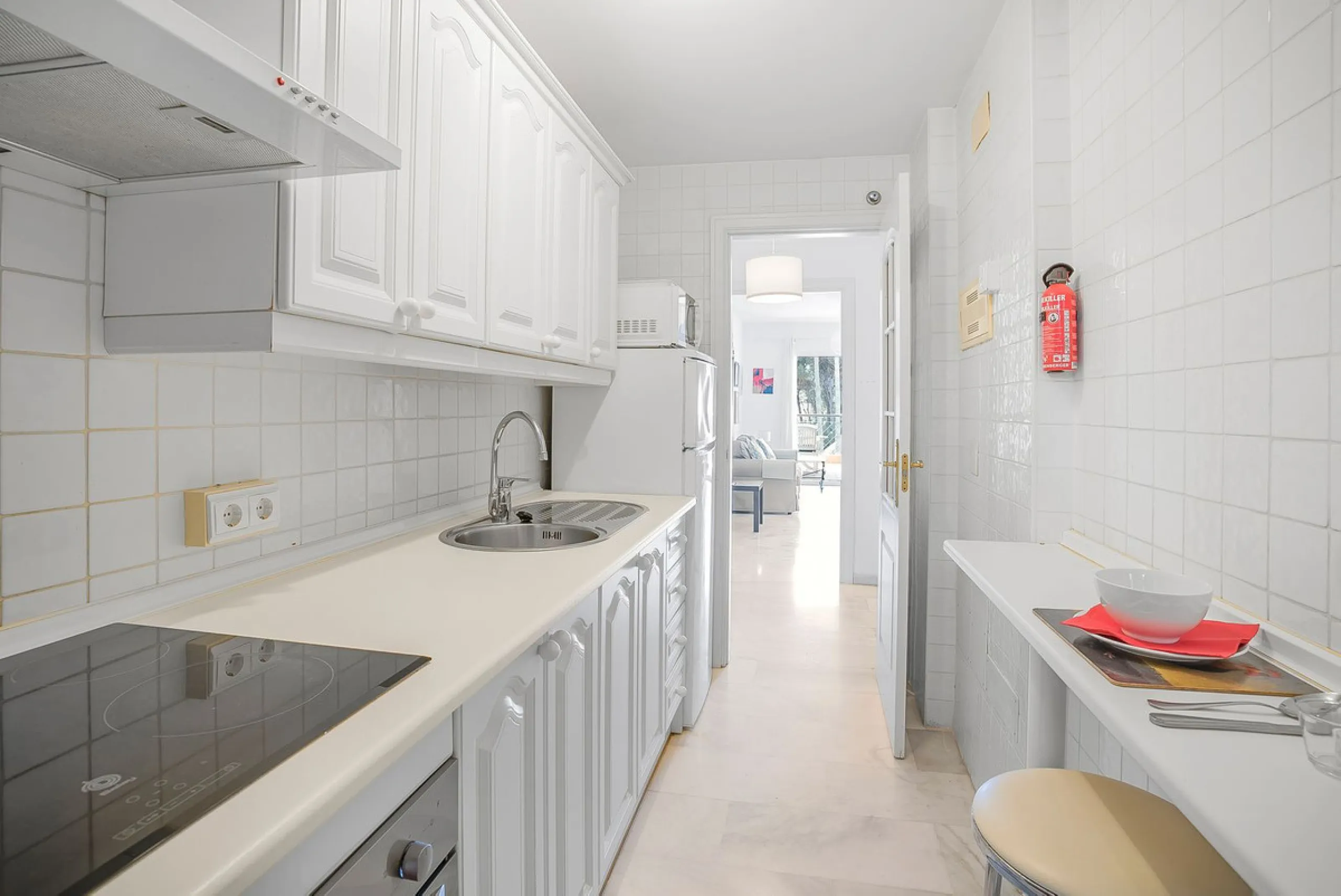 LOCATION! Discover the perfect coastal retreat with this beachfront first-floor apartment located in the prestigious community of Calahonda. This charming flat features two spacious bedrooms and two bathrooms, providing ample space for relaxation and comf
