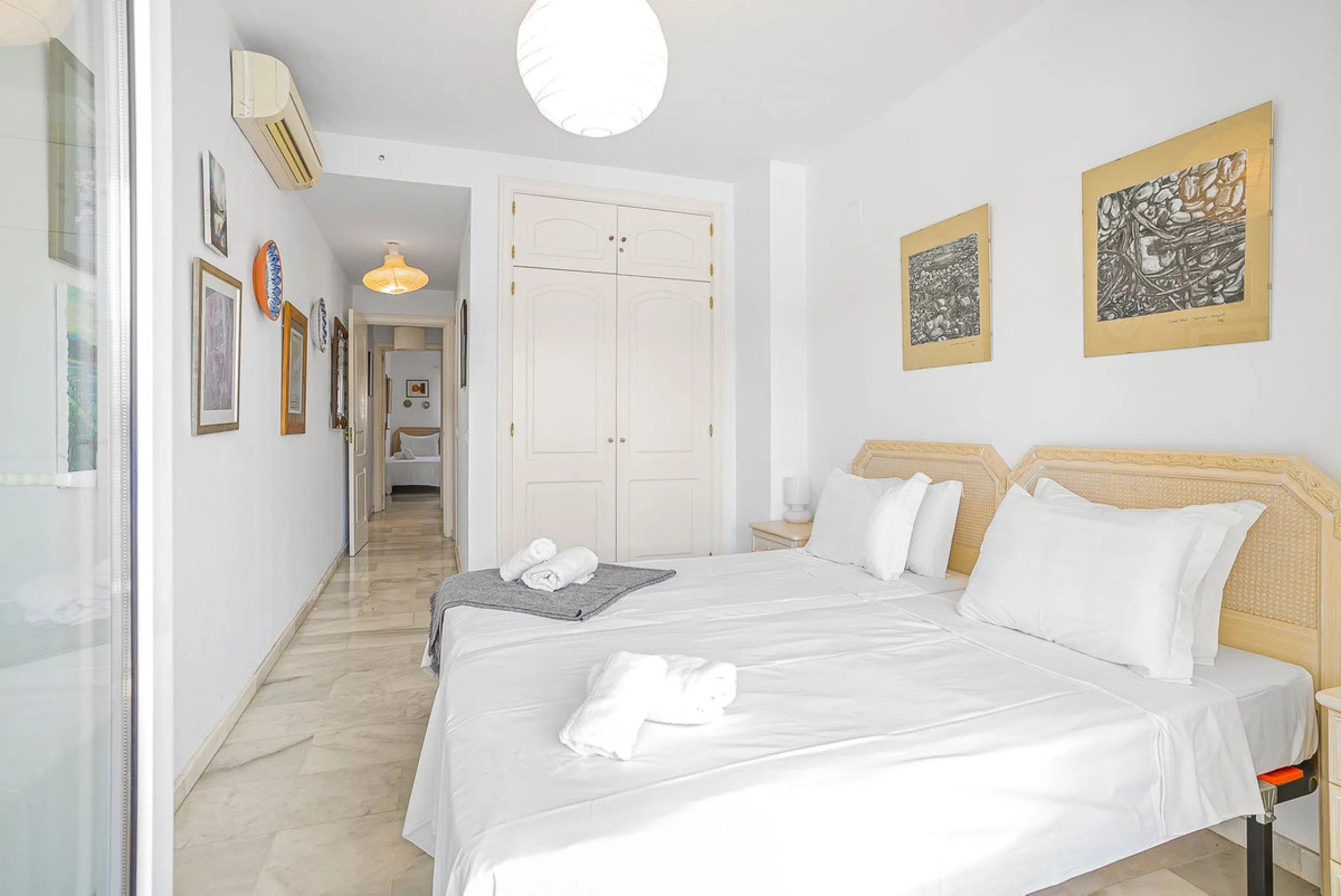 LOCATION! Discover the perfect coastal retreat with this beachfront first-floor apartment located in the prestigious community of Calahonda. This charming flat features two spacious bedrooms and two bathrooms, providing ample space for relaxation and comf
