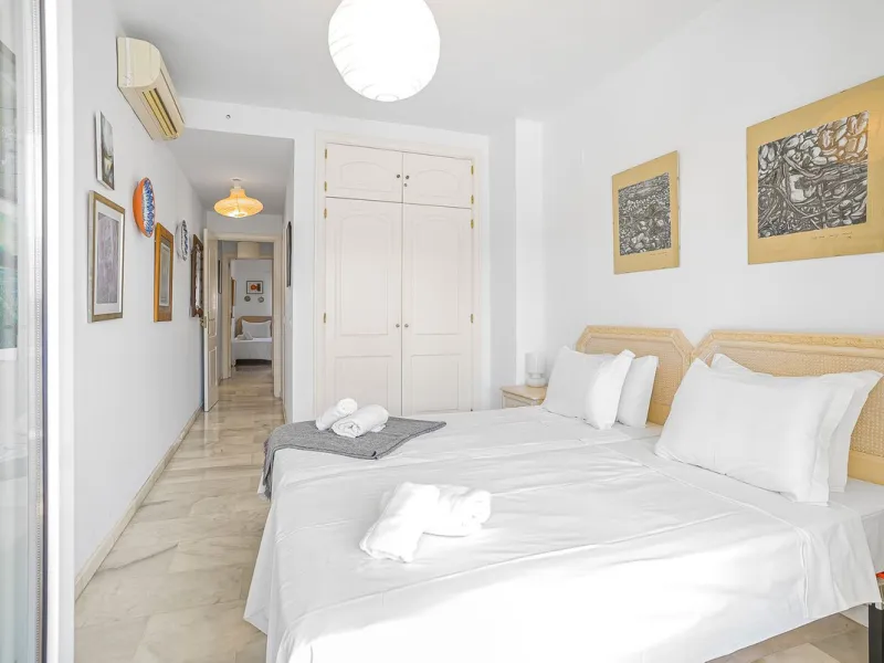 LOCATION! Discover the perfect coastal retreat with this beachfront first-floor apartment located in the prestigious community of Calahonda. This charming flat features two spacious bedrooms and two bathrooms, providing ample space for relaxation and comf