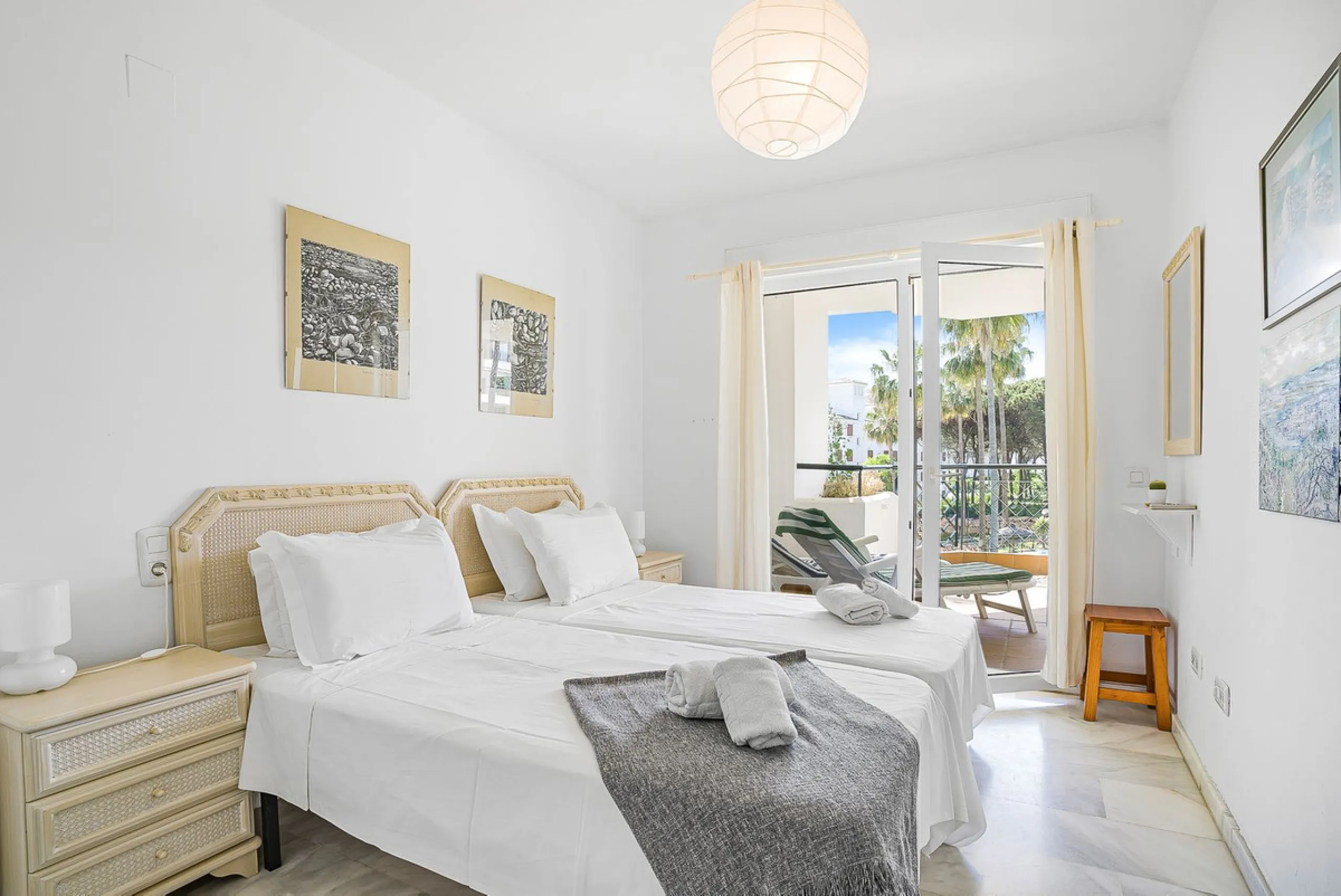 LOCATION! Discover the perfect coastal retreat with this beachfront first-floor apartment located in the prestigious community of Calahonda. This charming flat features two spacious bedrooms and two bathrooms, providing ample space for relaxation and comf