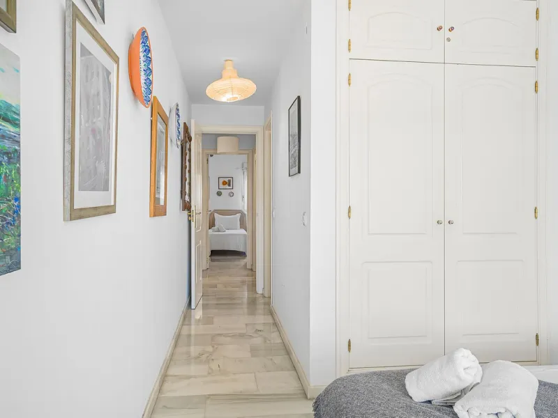LOCATION! Discover the perfect coastal retreat with this beachfront first-floor apartment located in the prestigious community of Calahonda. This charming flat features two spacious bedrooms and two bathrooms, providing ample space for relaxation and comf