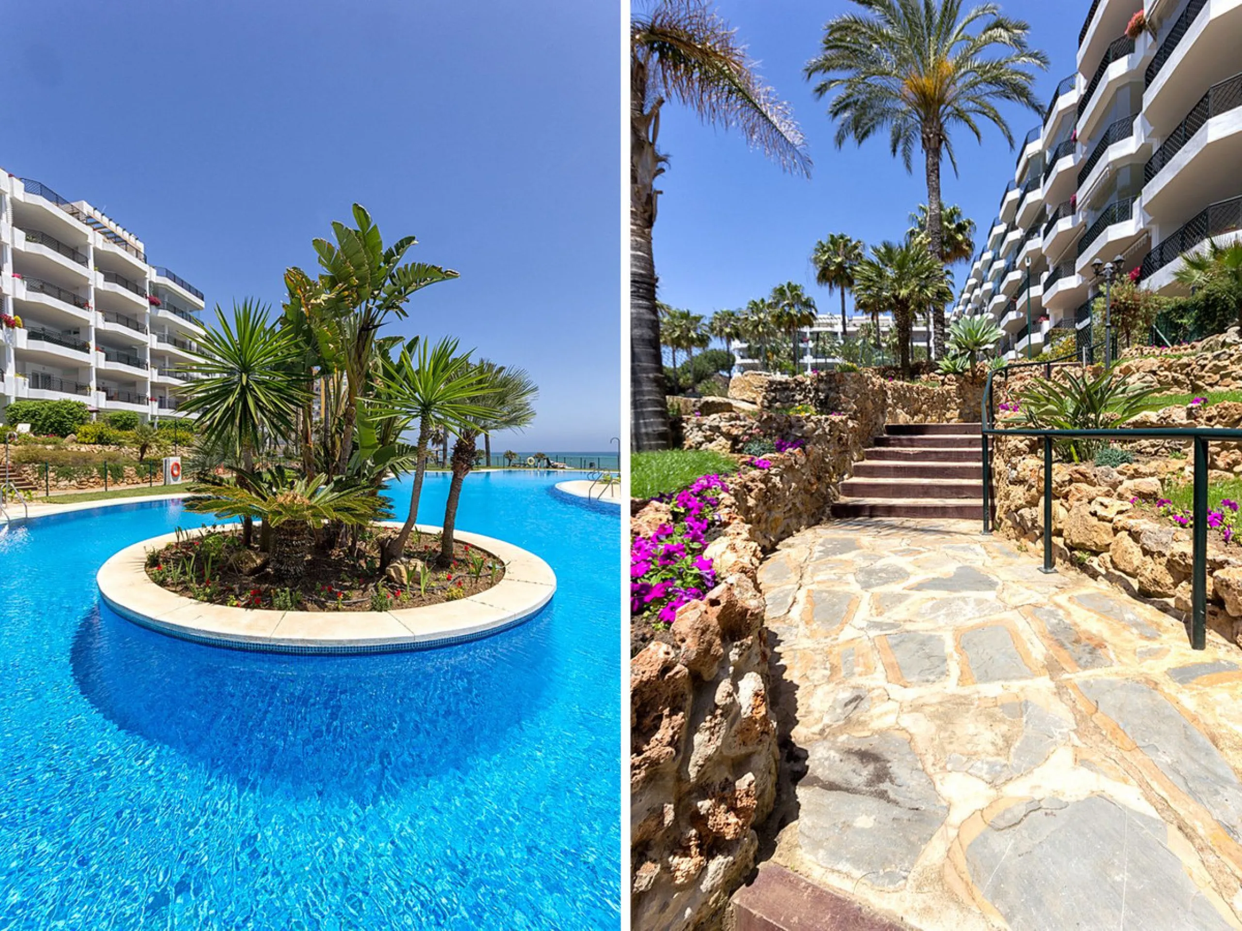 LOCATION! Discover the perfect coastal retreat with this beachfront first-floor apartment located in the prestigious community of Calahonda. This charming flat features two spacious bedrooms and two bathrooms, providing ample space for relaxation and comf