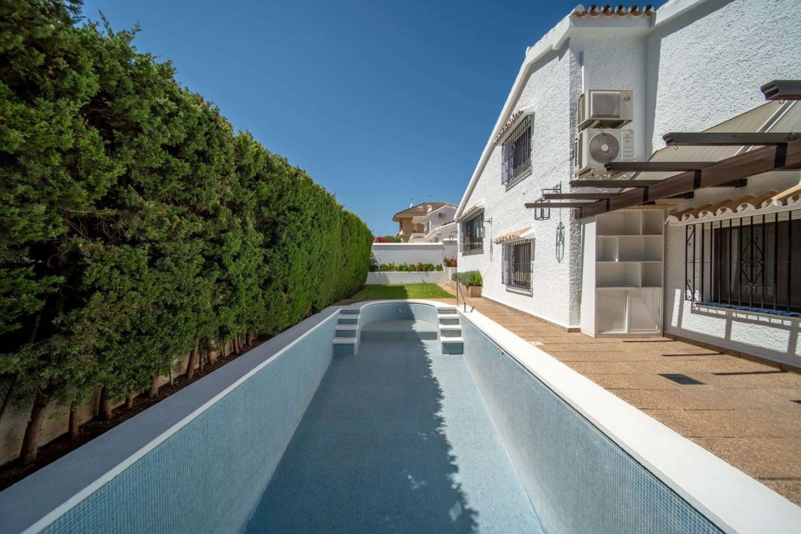Unique villa in the center of Fuengirola with a private pool and not part of any community.