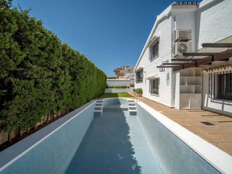 Unique villa in the center of Fuengirola with a private pool and not part of any community.