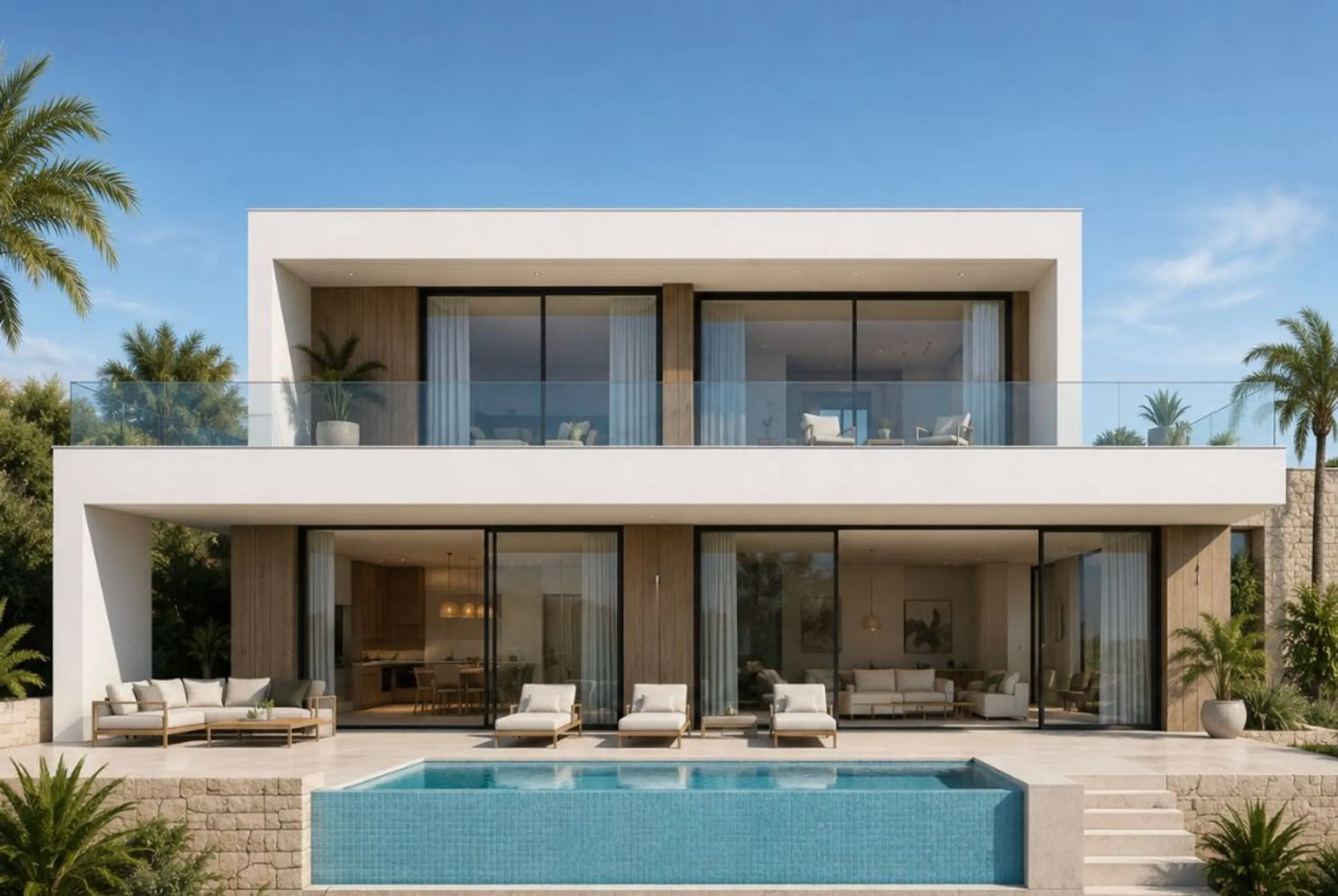 Newly built detached villa with sea views in Cunit
