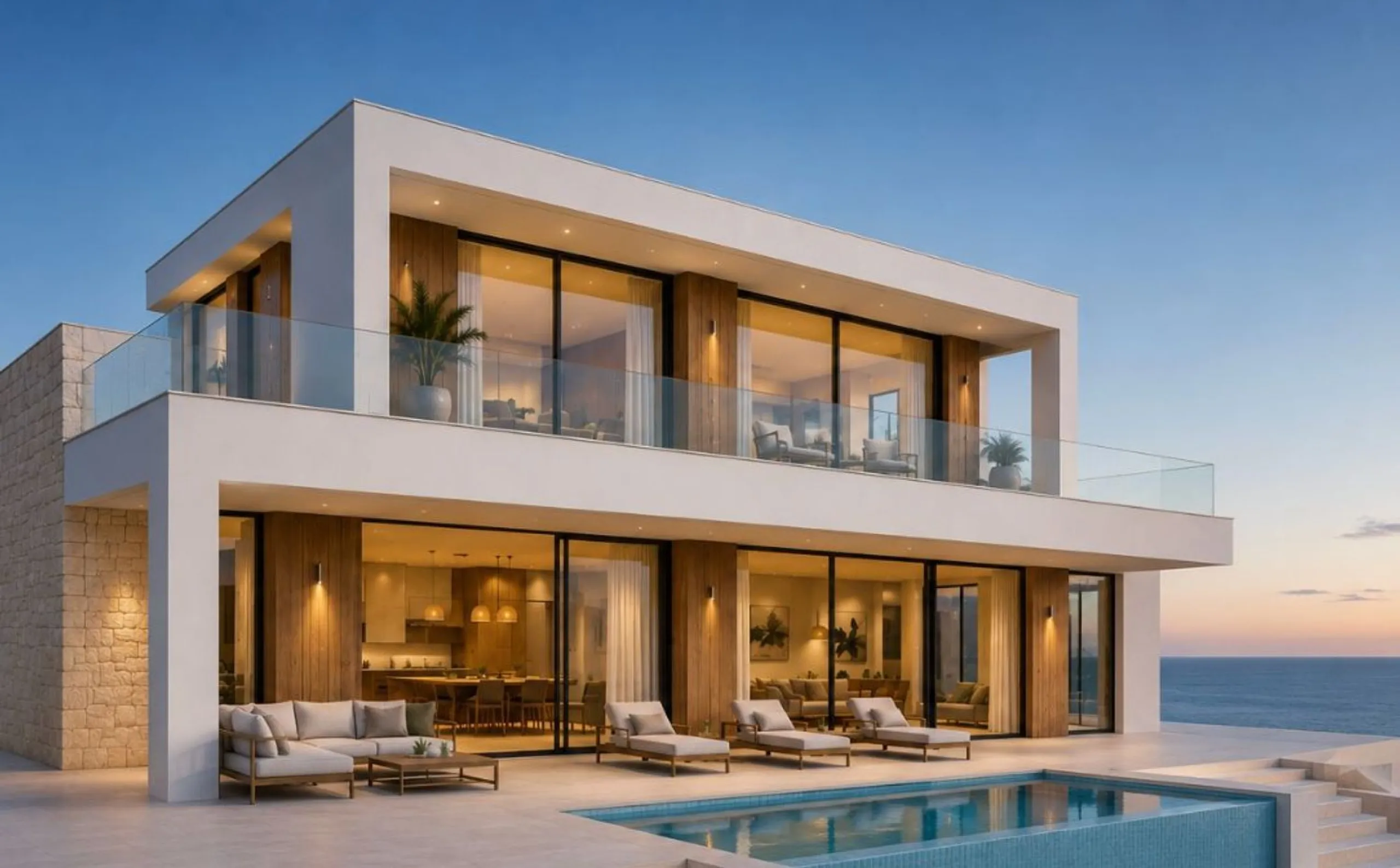 Newly built detached villa with sea views in Cunit