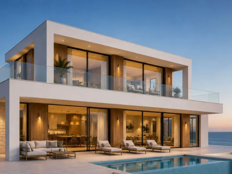 Newly built detached villa with sea views in Cunit