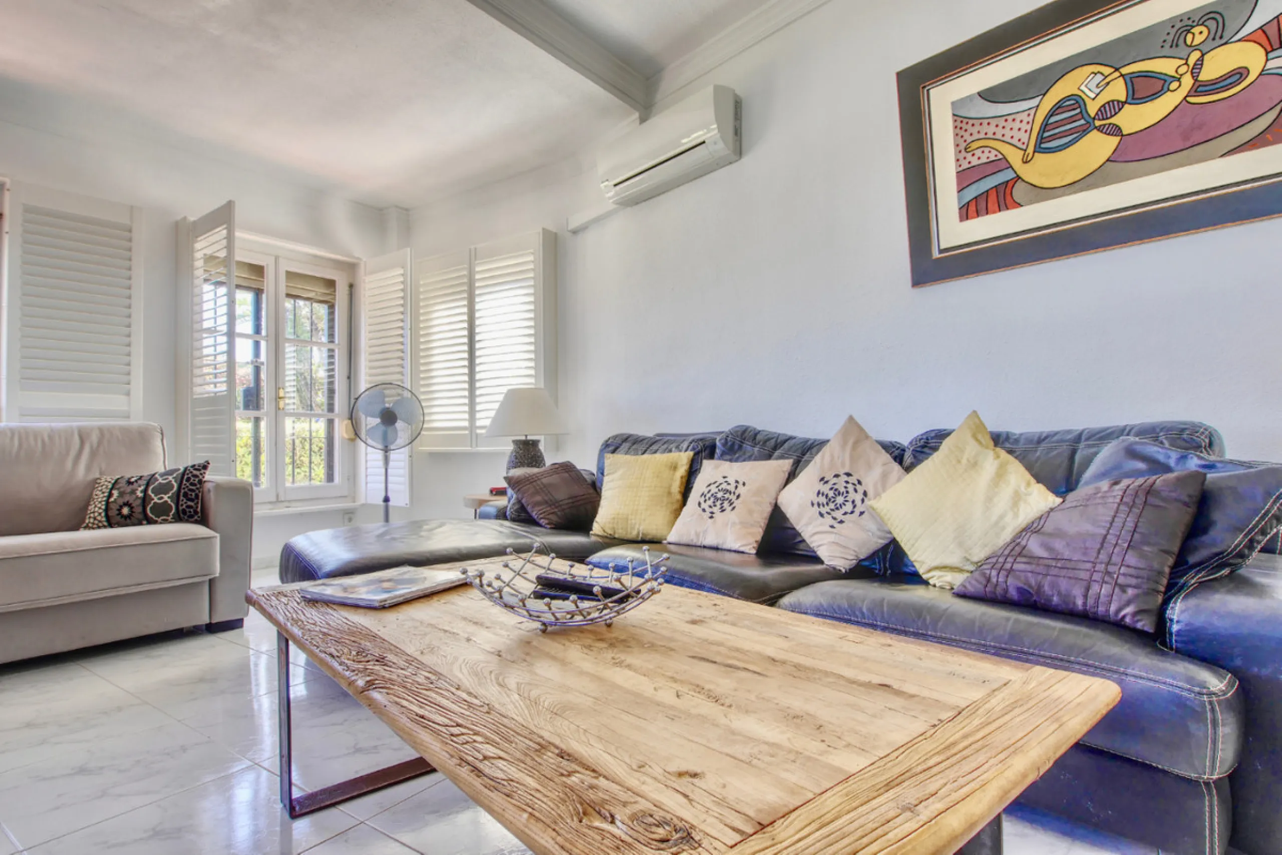 This is a very unique property right on the one of the best beaches in Marbella. This property is really unlike almost an other property in the Cabopino Port complex. The property offers the private and open upper terraces of a penthouse with a more socia