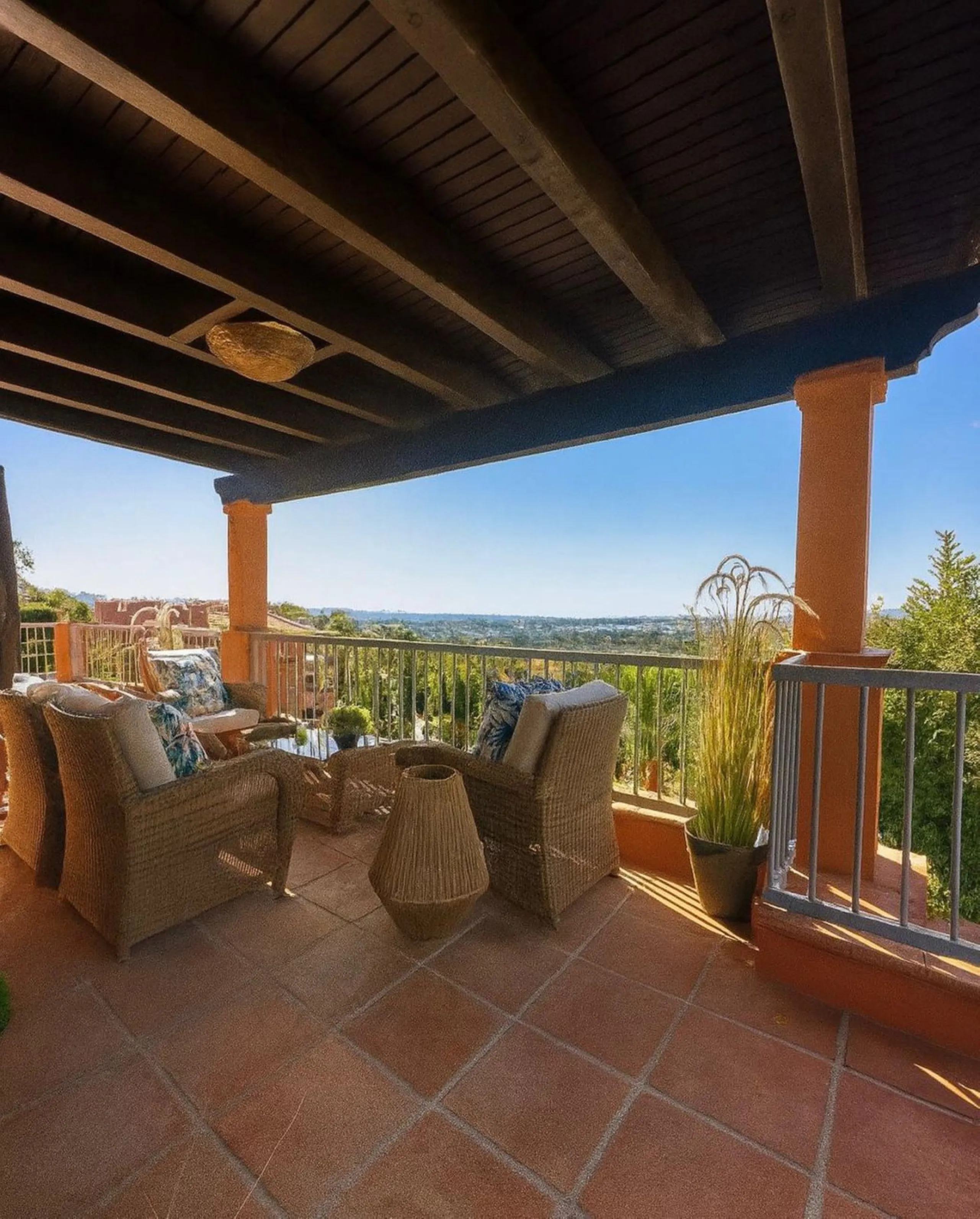 Luxury penthouse in Flamingos Resort with stunning sea and golf views, featuring an unobstructed front view thanks to its prime position within the complex.