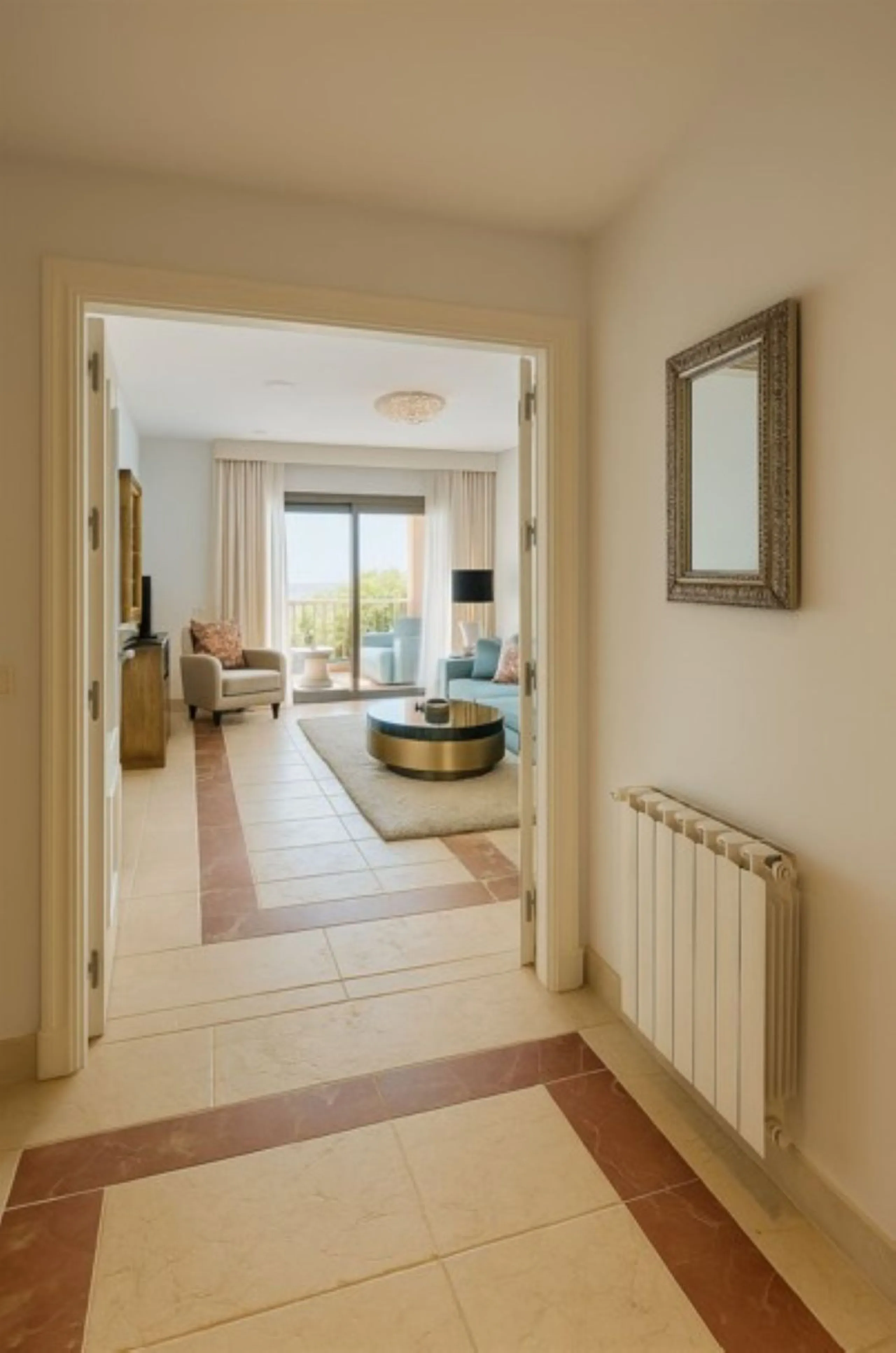 Luxury penthouse in Flamingos Resort with stunning sea and golf views, featuring an unobstructed front view thanks to its prime position within the complex.