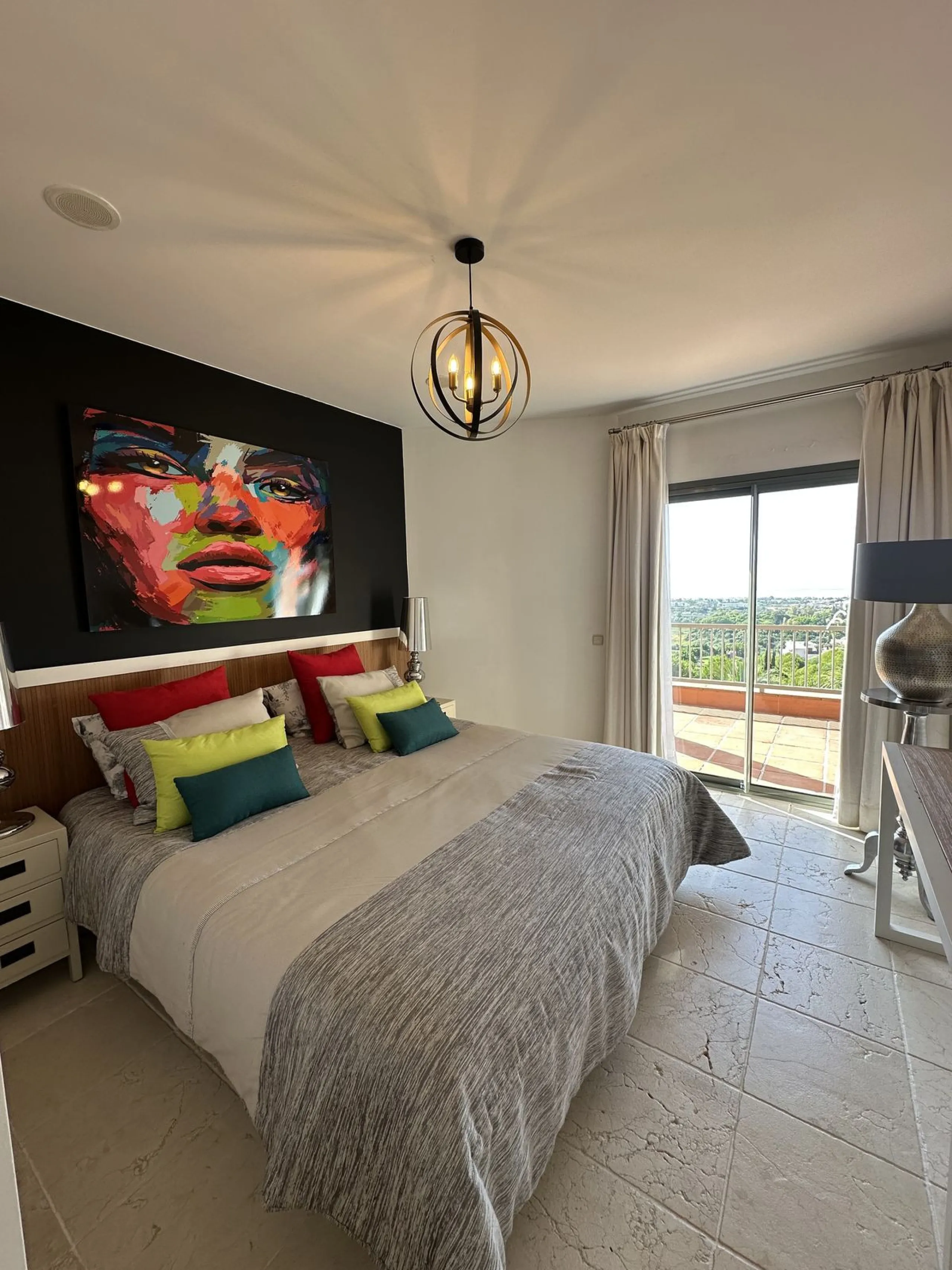 Luxury penthouse in Flamingos Resort with stunning sea and golf views, featuring an unobstructed front view thanks to its prime position within the complex.