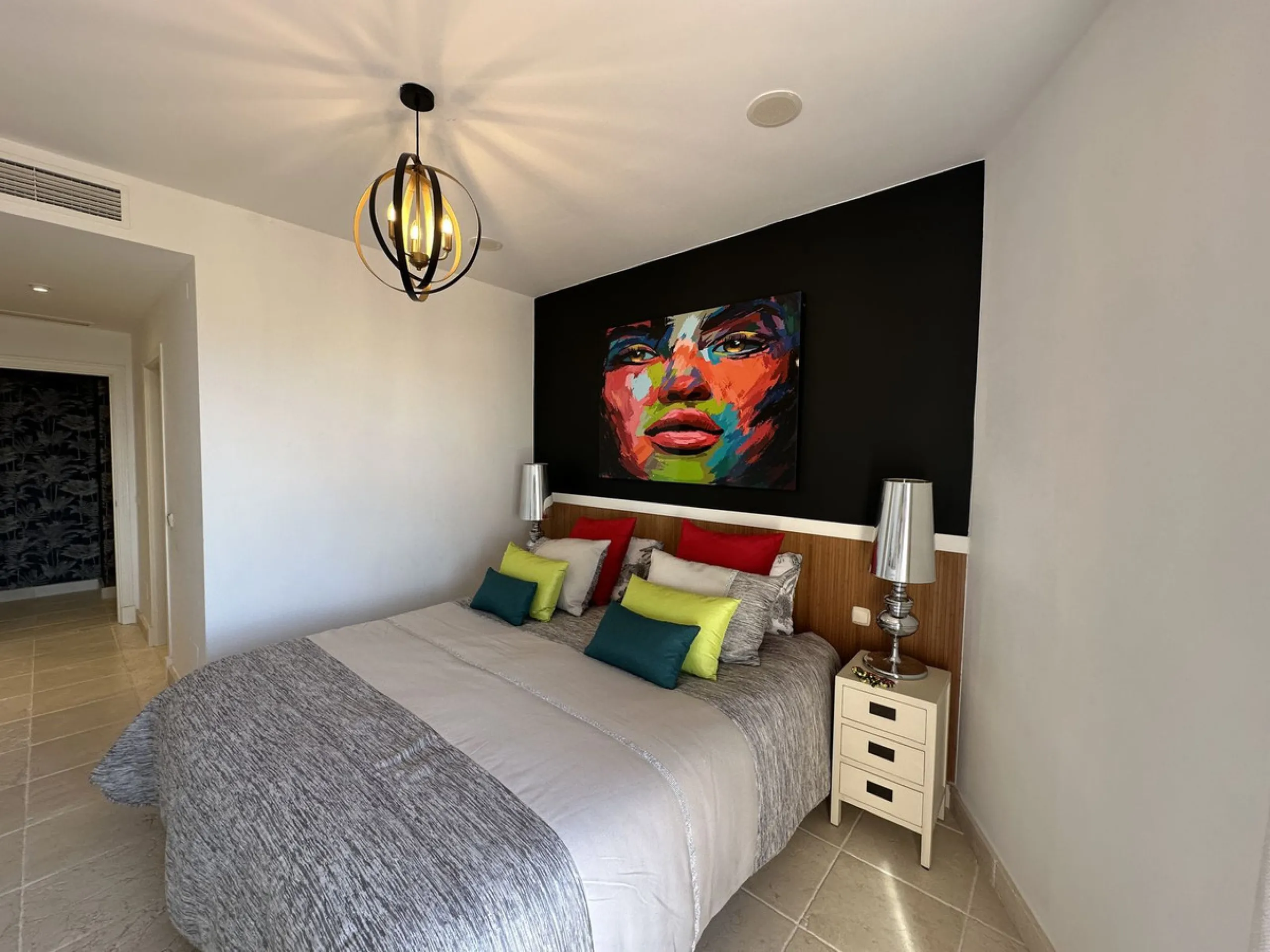 Luxury penthouse in Flamingos Resort with stunning sea and golf views, featuring an unobstructed front view thanks to its prime position within the complex.