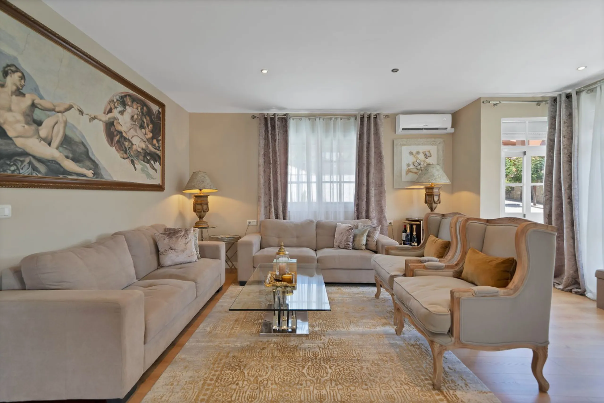 Located in the peaceful and sought-after area of Buenas Noches, just 2 minutes from the beach, this stunning property has been fully renovated using high-quality materials and refined contemporary design. Ideal as a family home or a second residence, it o