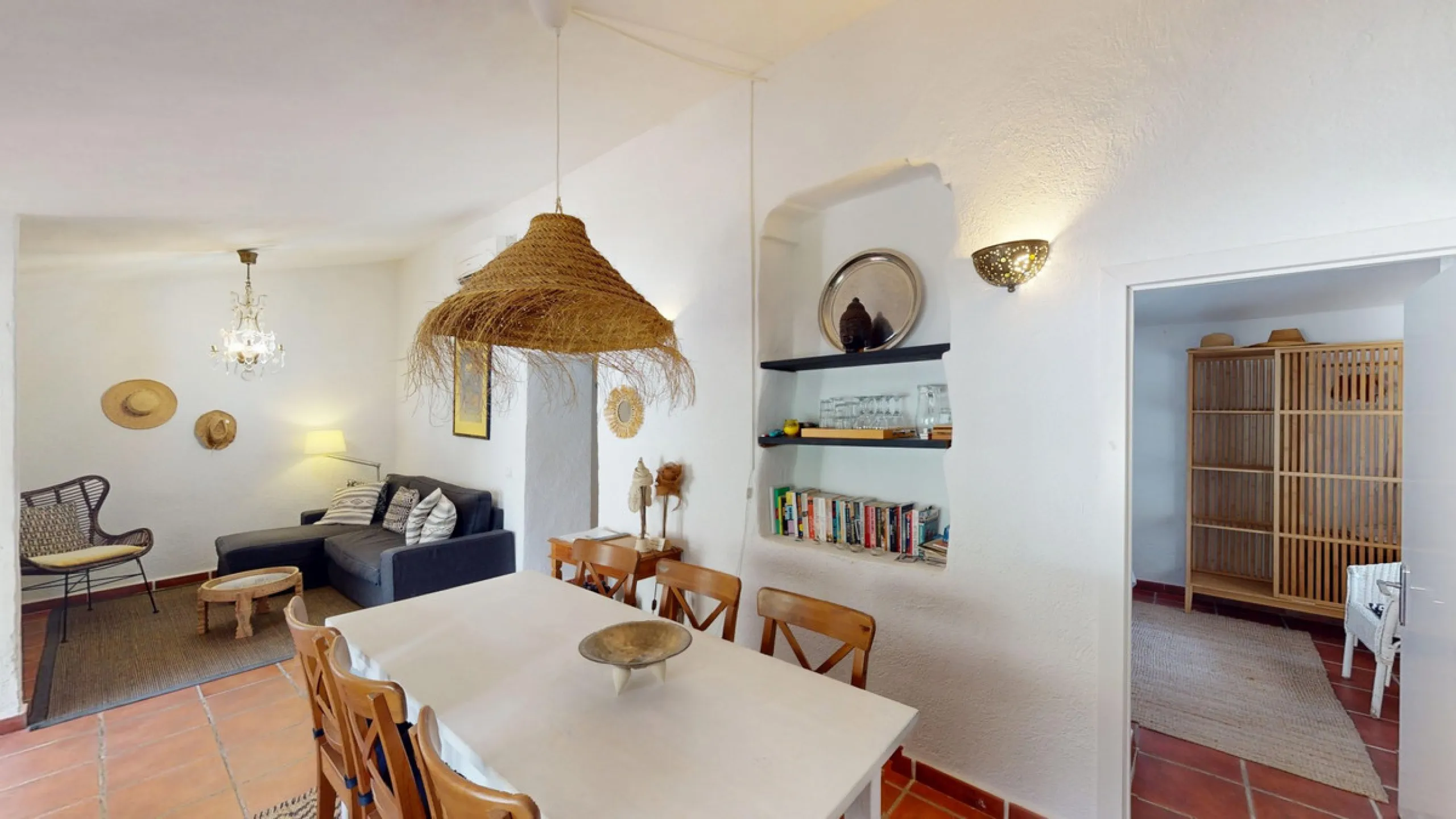 Nestled in the hills of Arenas, Málaga, this enchanting cortijo is more than just a home it's a Mediterranean haven full of character, peace, and possibility. Divided into three separate apartments, its perfectly suited for use as a charming B&B or a spac