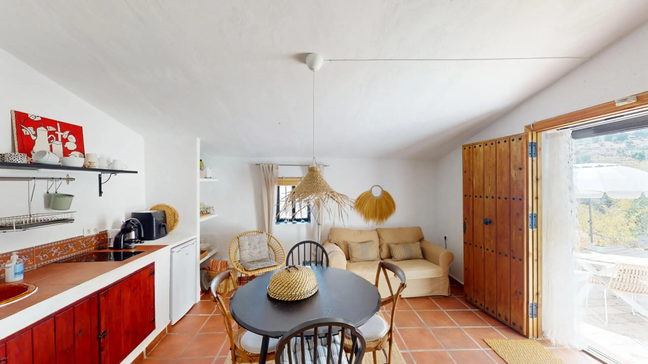 Nestled in the hills of Arenas, Málaga, this enchanting cortijo is more than just a home it's a Mediterranean haven full of character, peace, and possibility. Divided into three separate apartments, its perfectly suited for use as a charming B&B or a spac