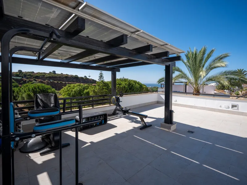 Experience effortless coastal living in Townhouse Targa, a modern Mediterranean home in the heart of Marbella East. This elegant townhouse sits in a secure gated community close to golden beaches and leading golf courses. Designed across three levels, it 