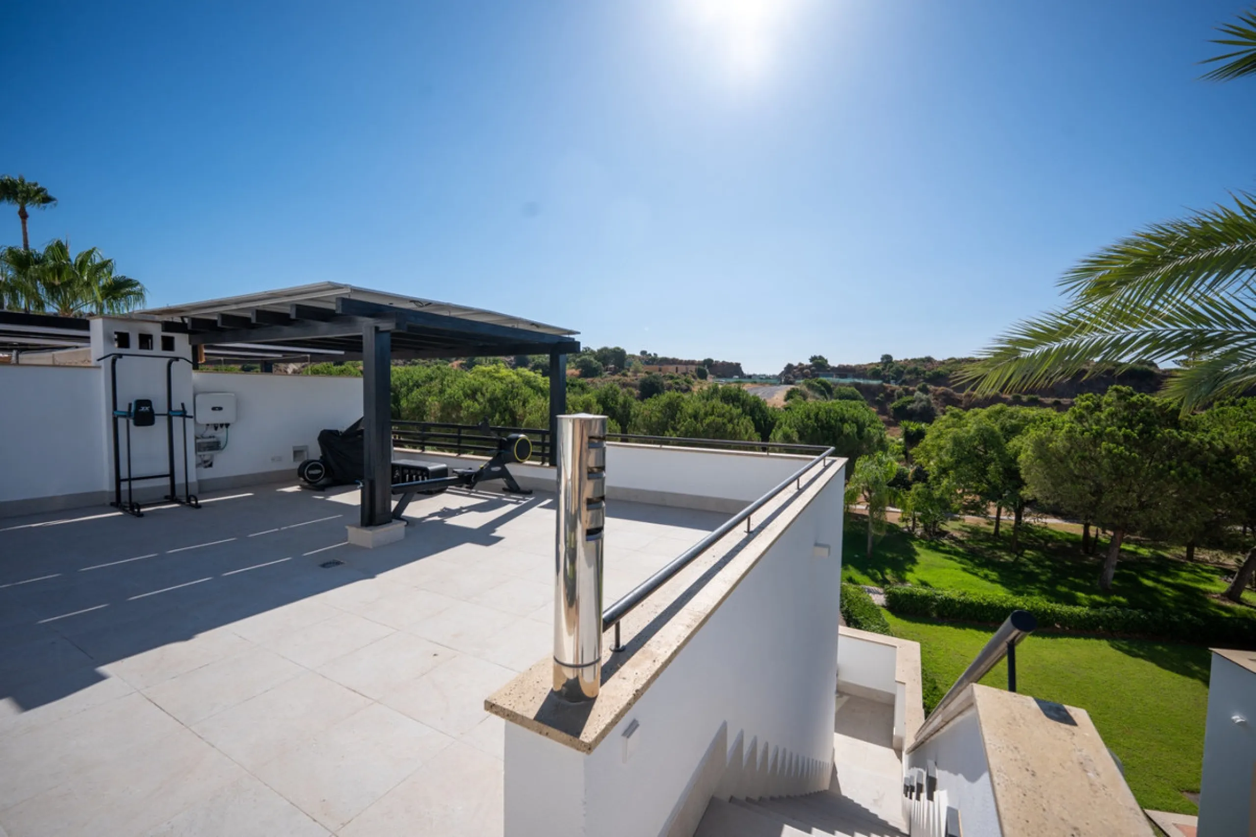 Experience effortless coastal living in Townhouse Targa, a modern Mediterranean home in the heart of Marbella East. This elegant townhouse sits in a secure gated community close to golden beaches and leading golf courses. Designed across three levels, it 