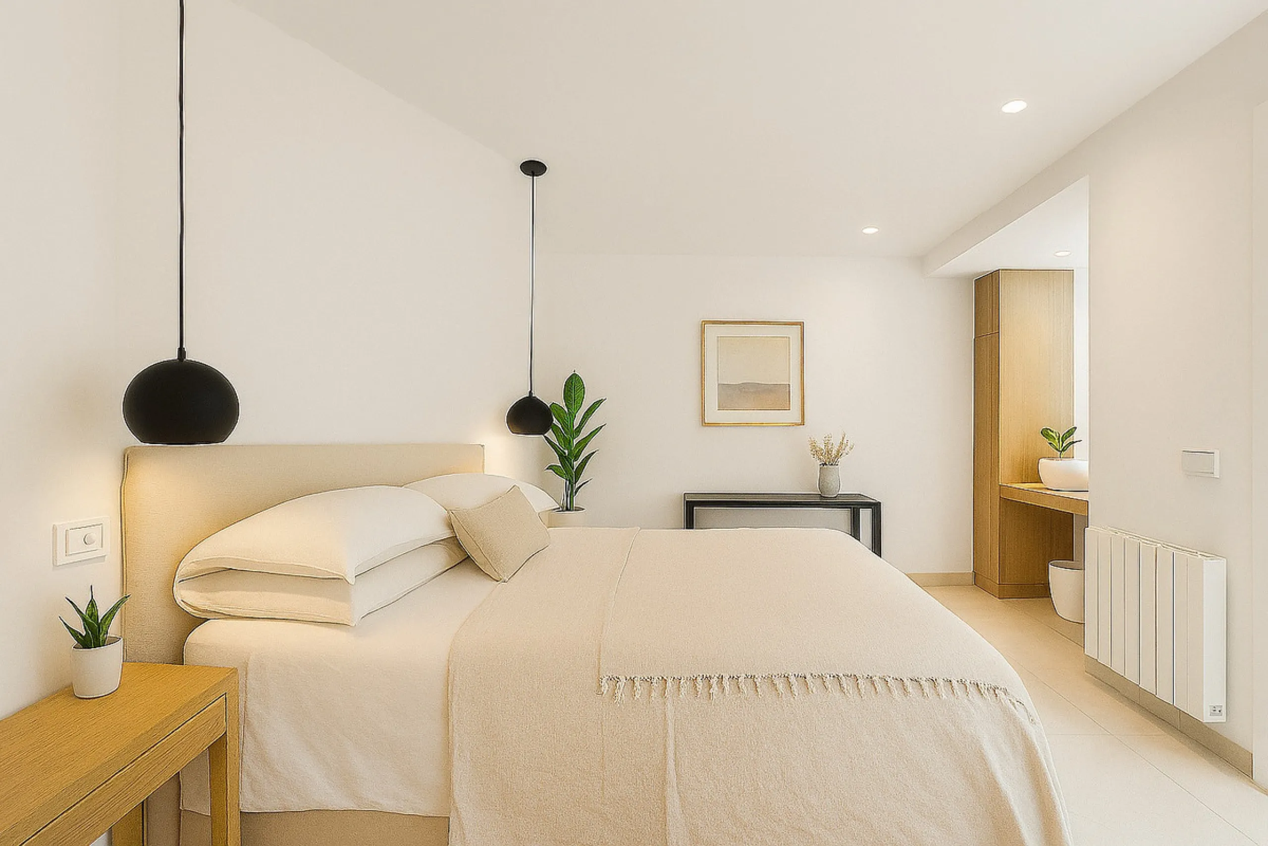 This newly refurbished apartment is located right in the heart of Estepona, in the charming historic town, full of pedestrian streets known for their colorful flower pots and poetry murals.