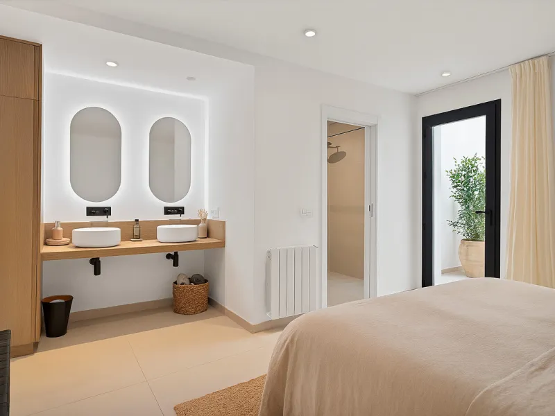 This newly refurbished apartment is located right in the heart of Estepona, in the charming historic town, full of pedestrian streets known for their colorful flower pots and poetry murals.