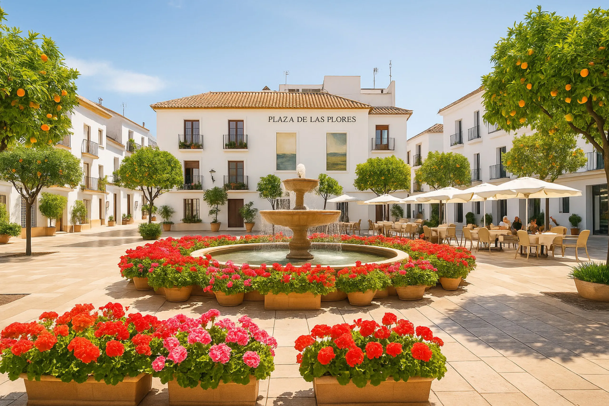 This newly refurbished apartment is located right in the heart of Estepona, in the charming historic town, full of pedestrian streets known for their colorful flower pots and poetry murals.