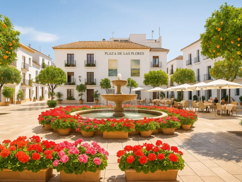 This newly refurbished apartment is located right in the heart of Estepona, in the charming historic town, full of pedestrian streets known for their colorful flower pots and poetry murals.