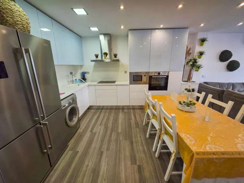 Absolutely beachfront, with uninterrupted panoramic sea views, this completely renovated apartment in Casares Costa sits directly on the beach promenade, offering the perfect blend of modern comfort and unbeatable coastal lifestyle. Stylishly refurbished 