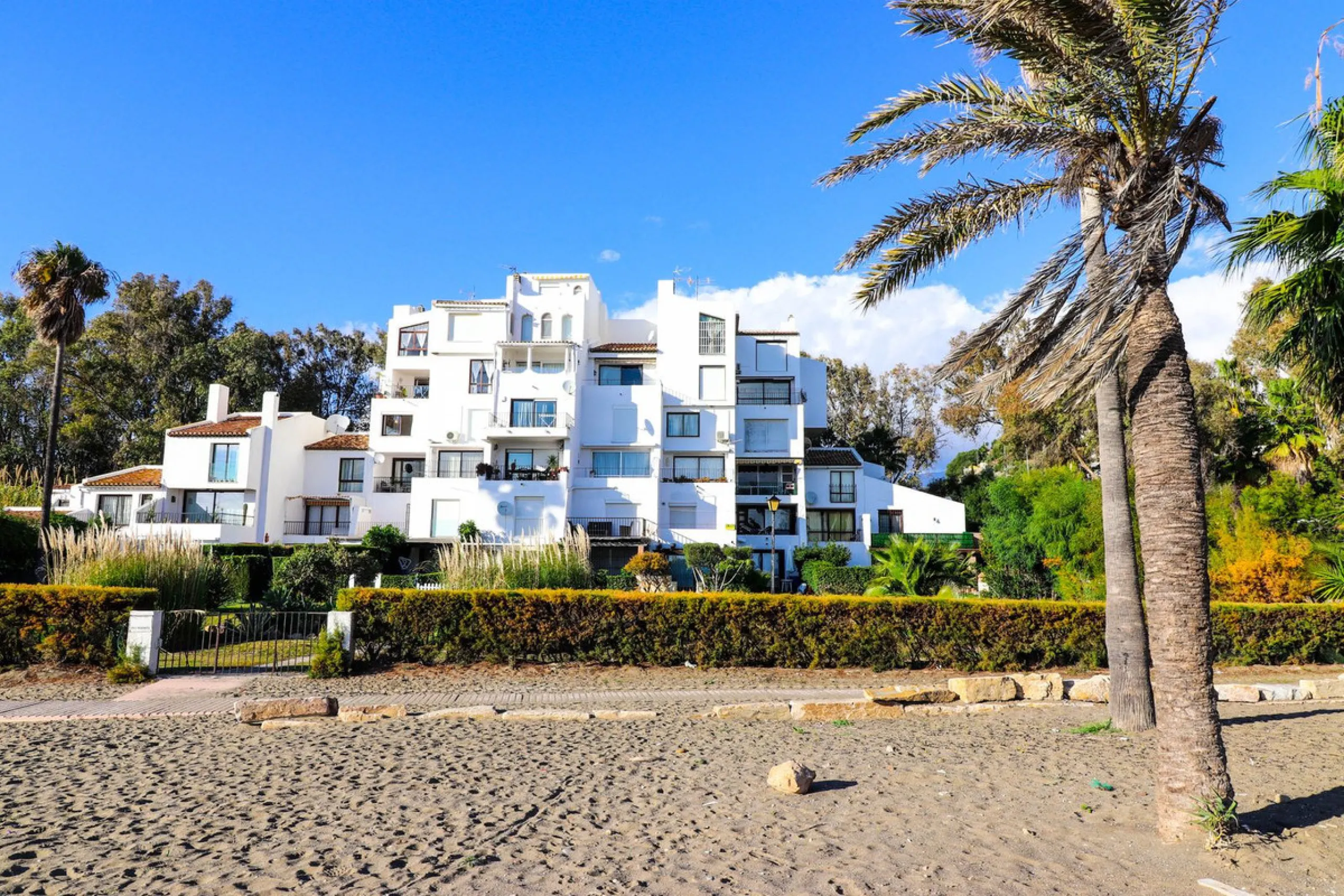Absolutely beachfront, with uninterrupted panoramic sea views, this completely renovated apartment in Casares Costa sits directly on the beach promenade, offering the perfect blend of modern comfort and unbeatable coastal lifestyle. Stylishly refurbished 