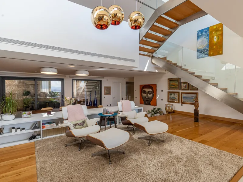 Designervilla mit Panoramablick über die Bucht in Parque Clavero, Málaga