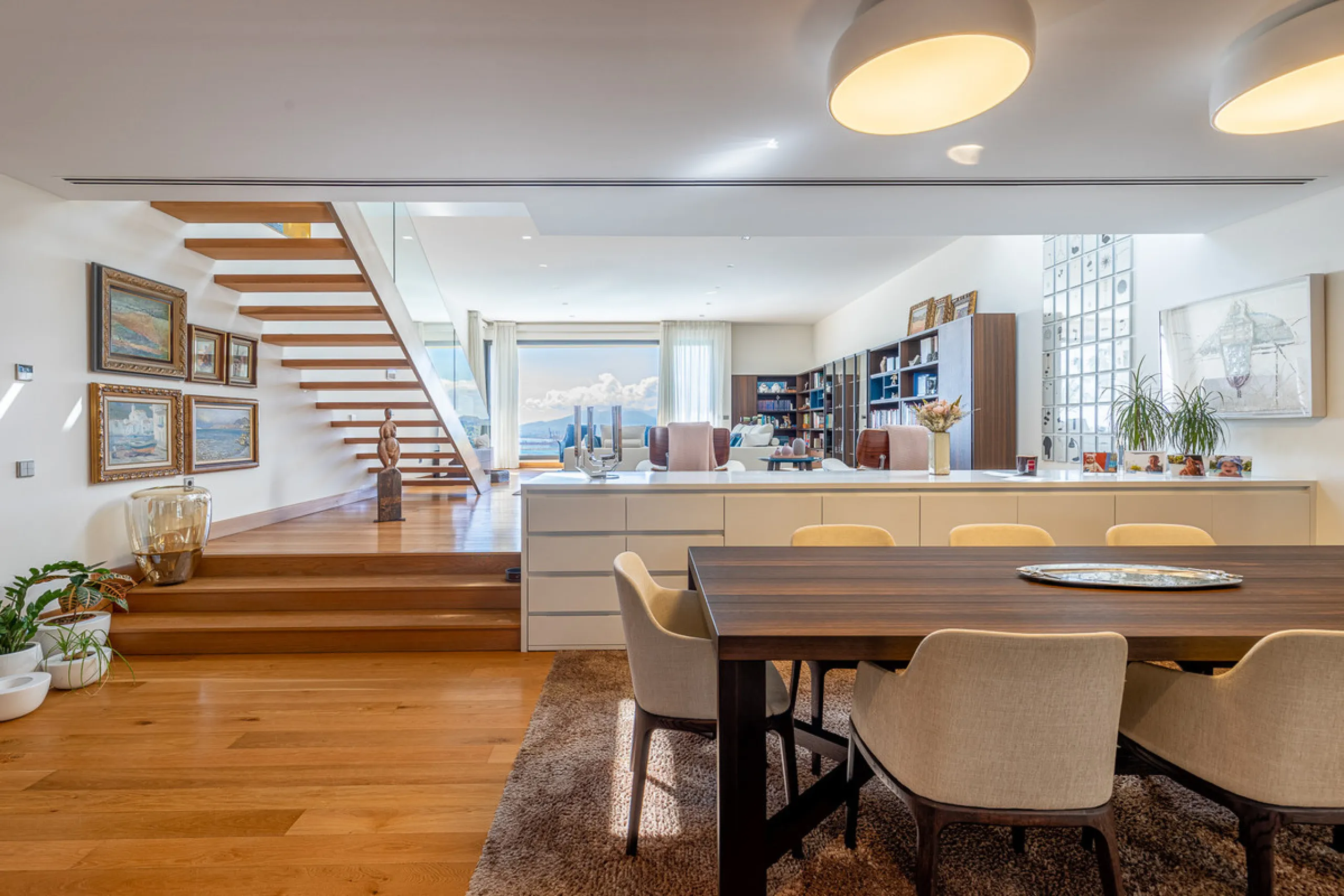 Designervilla mit Panoramablick über die Bucht in Parque Clavero, Málaga