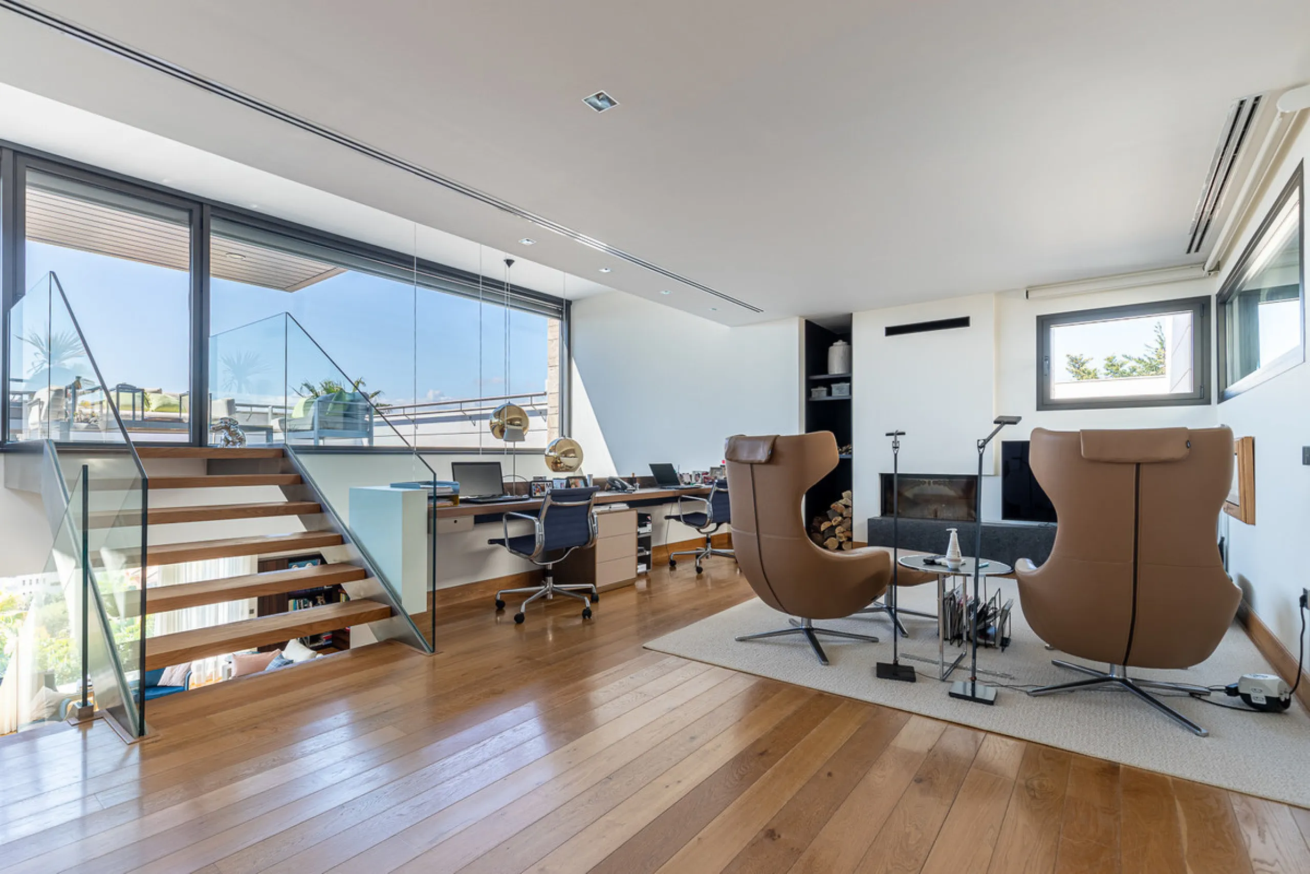Designervilla mit Panoramablick über die Bucht in Parque Clavero, Málaga