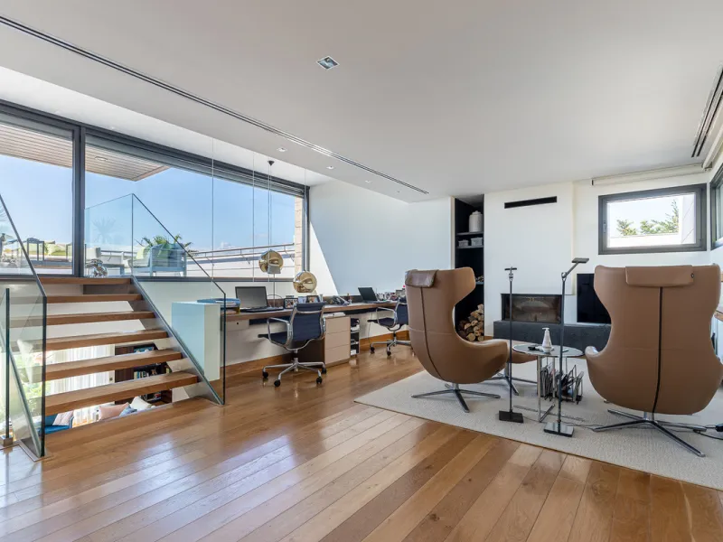 Designervilla mit Panoramablick über die Bucht in Parque Clavero, Málaga