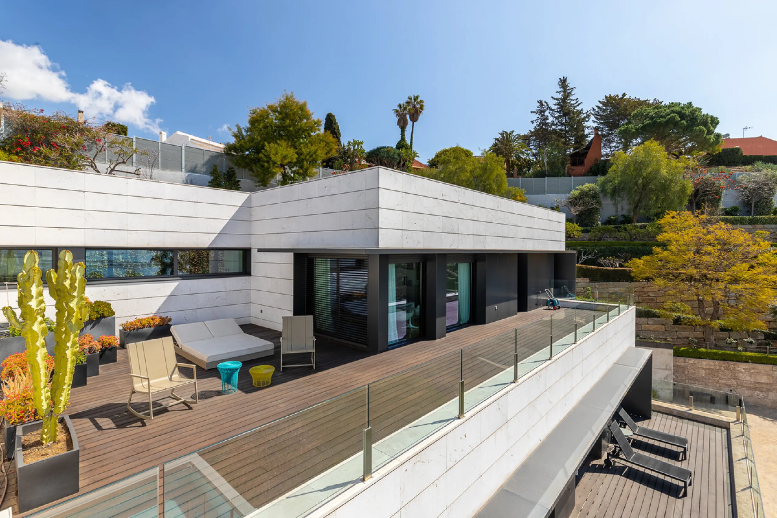 Designervilla mit Panoramablick über die Bucht in Parque Clavero, Málaga