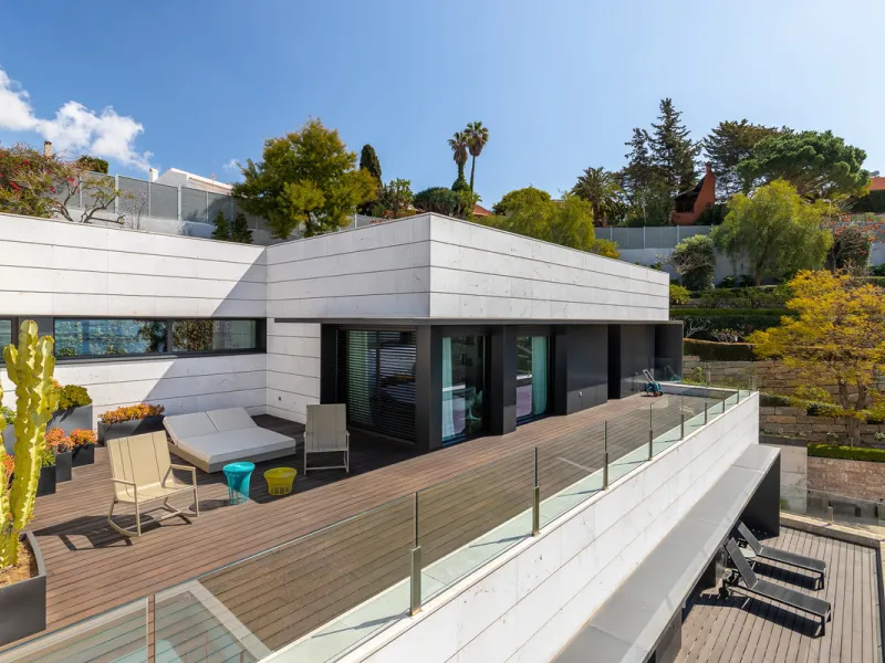 Designervilla mit Panoramablick über die Bucht in Parque Clavero, Málaga