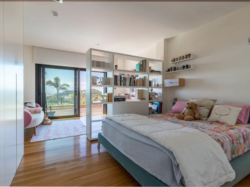 Designervilla mit Panoramablick über die Bucht in Parque Clavero, Málaga