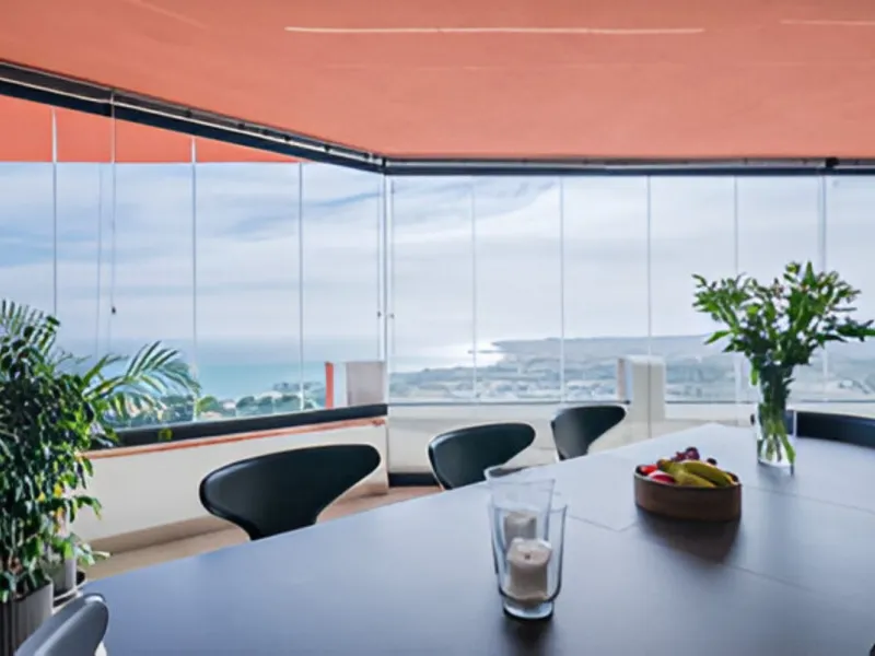 Designer penthouse with panoramic views