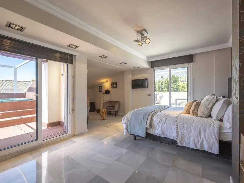 **Exclusive Duplex Penthouse Just 500 Meters from the Beach, in Marbella's Golden Mile**