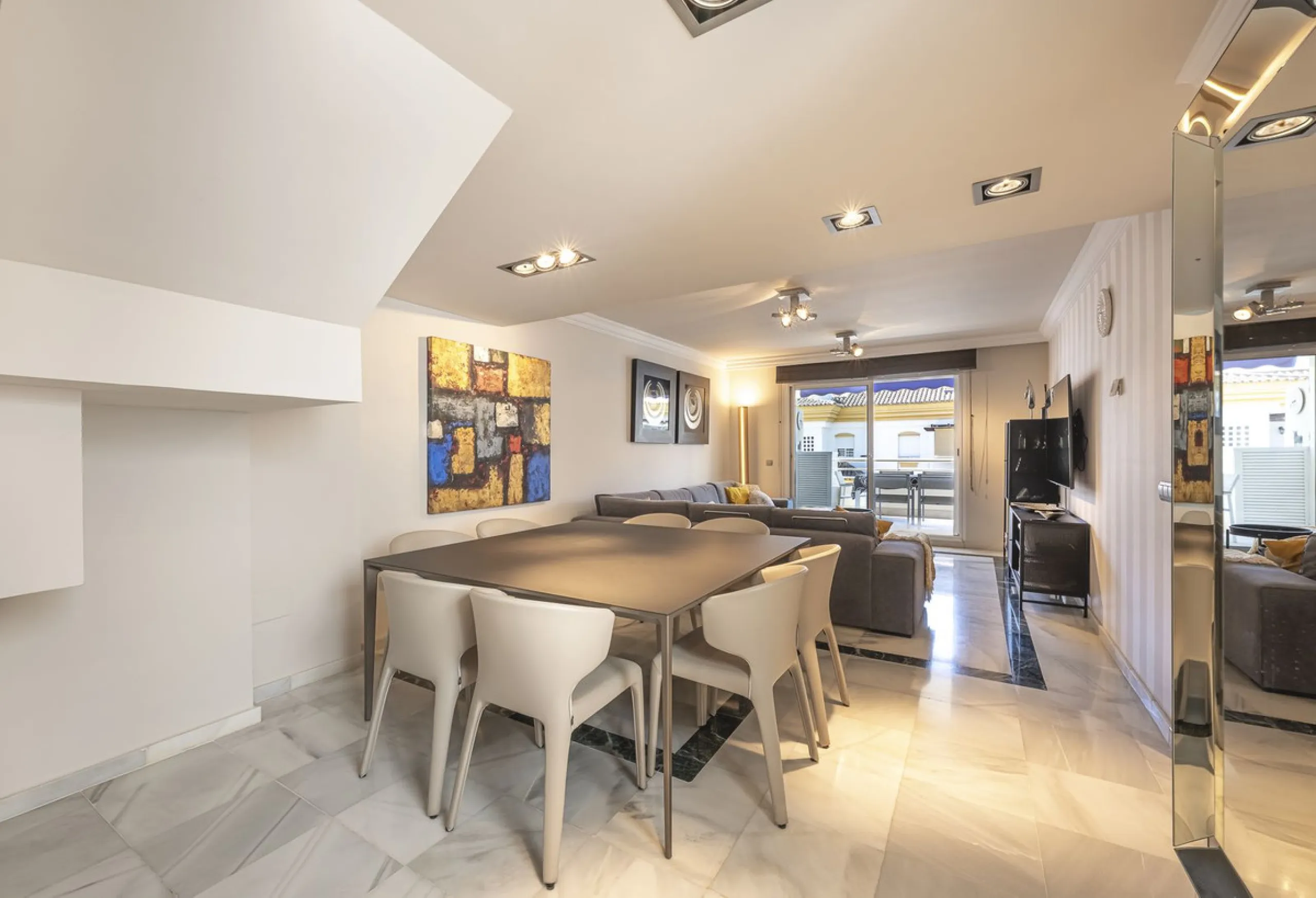 **Exclusive Duplex Penthouse Just 500 Meters from the Beach, in Marbella's Golden Mile**