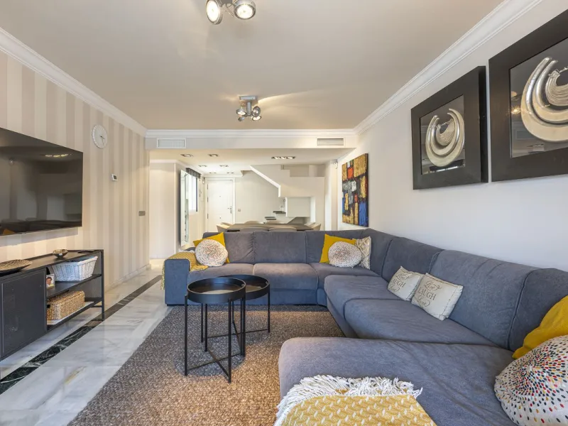 **Exclusive Duplex Penthouse Just 500 Meters from the Beach, in Marbella's Golden Mile**