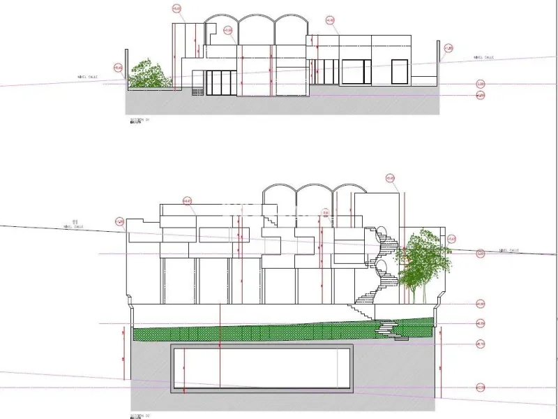 I'm offering you a large villa with high ceilings, a ground floor, a basement, and a large garage for several vehicles. Located on a 723 m2 plot (according to land registry), of which 479 m2 are built. It has large gardens, a porch, and a large pool.