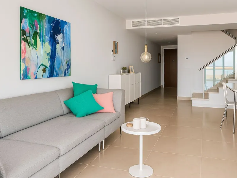 The apartment does not have a tourist license and the owner's association does not allow it.