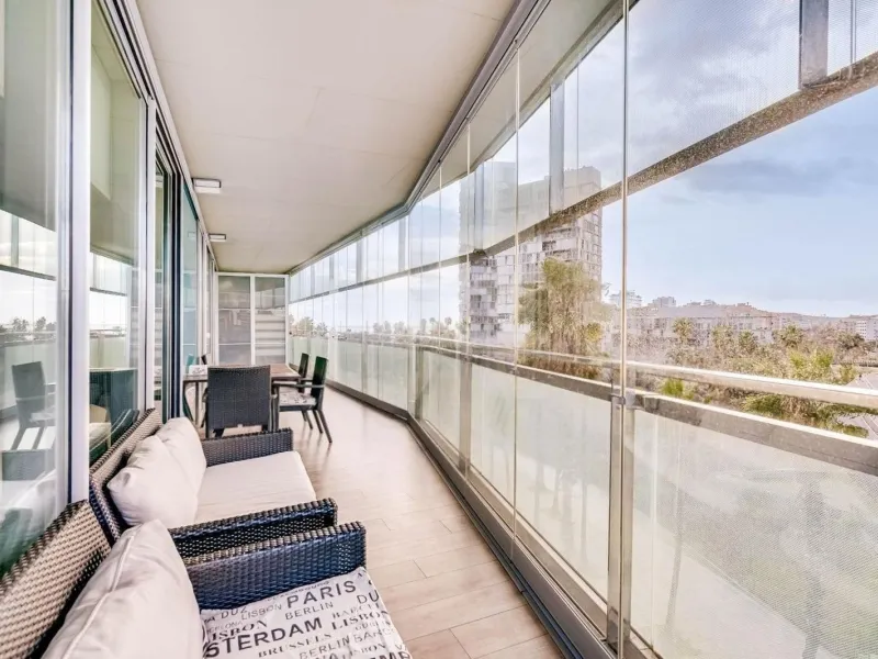 Exclusive apartment with large terrace by the sea in Diagonal Mar, Barcelona