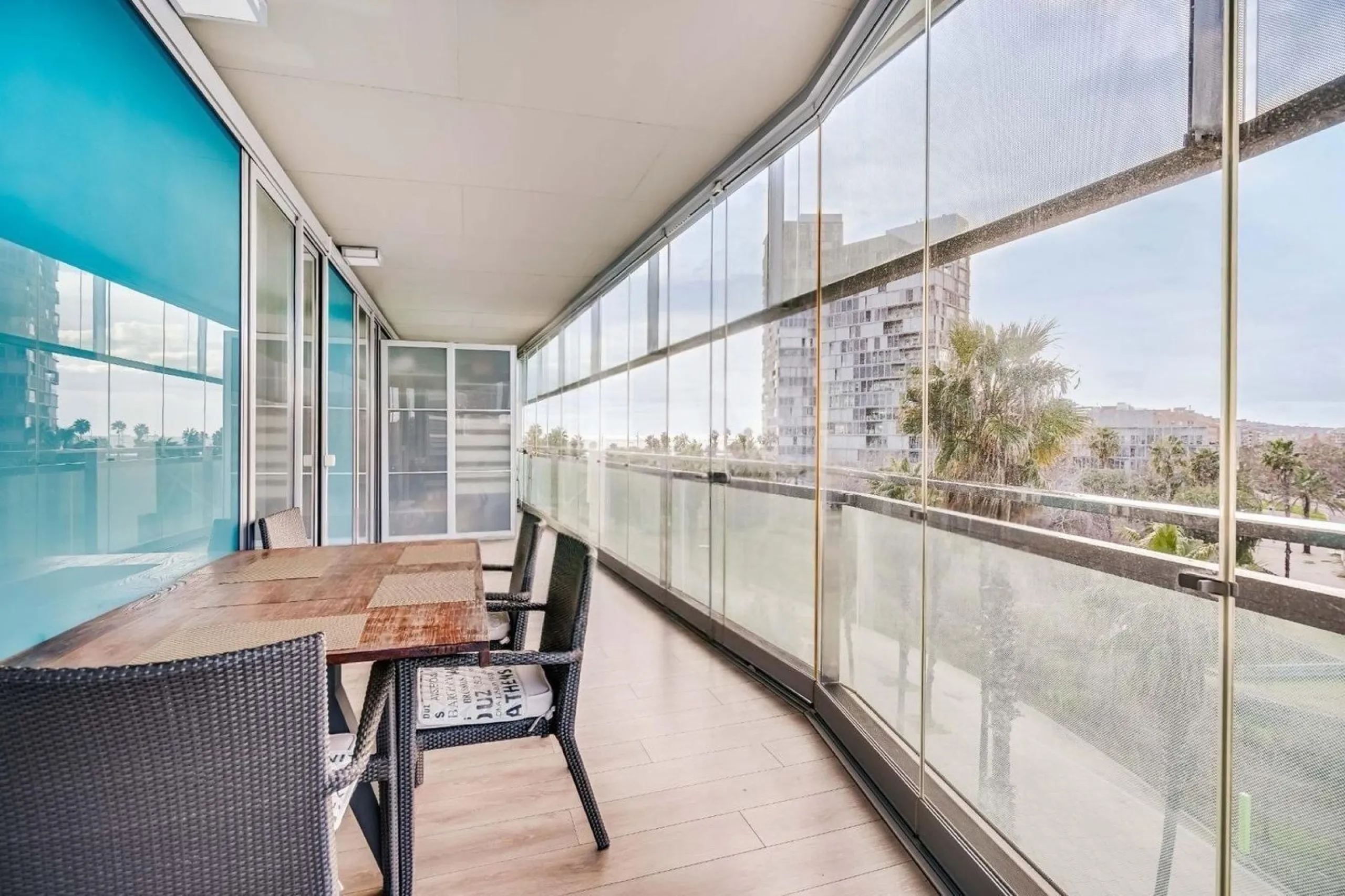 Exclusive apartment with large terrace by the sea in Diagonal Mar, Barcelona