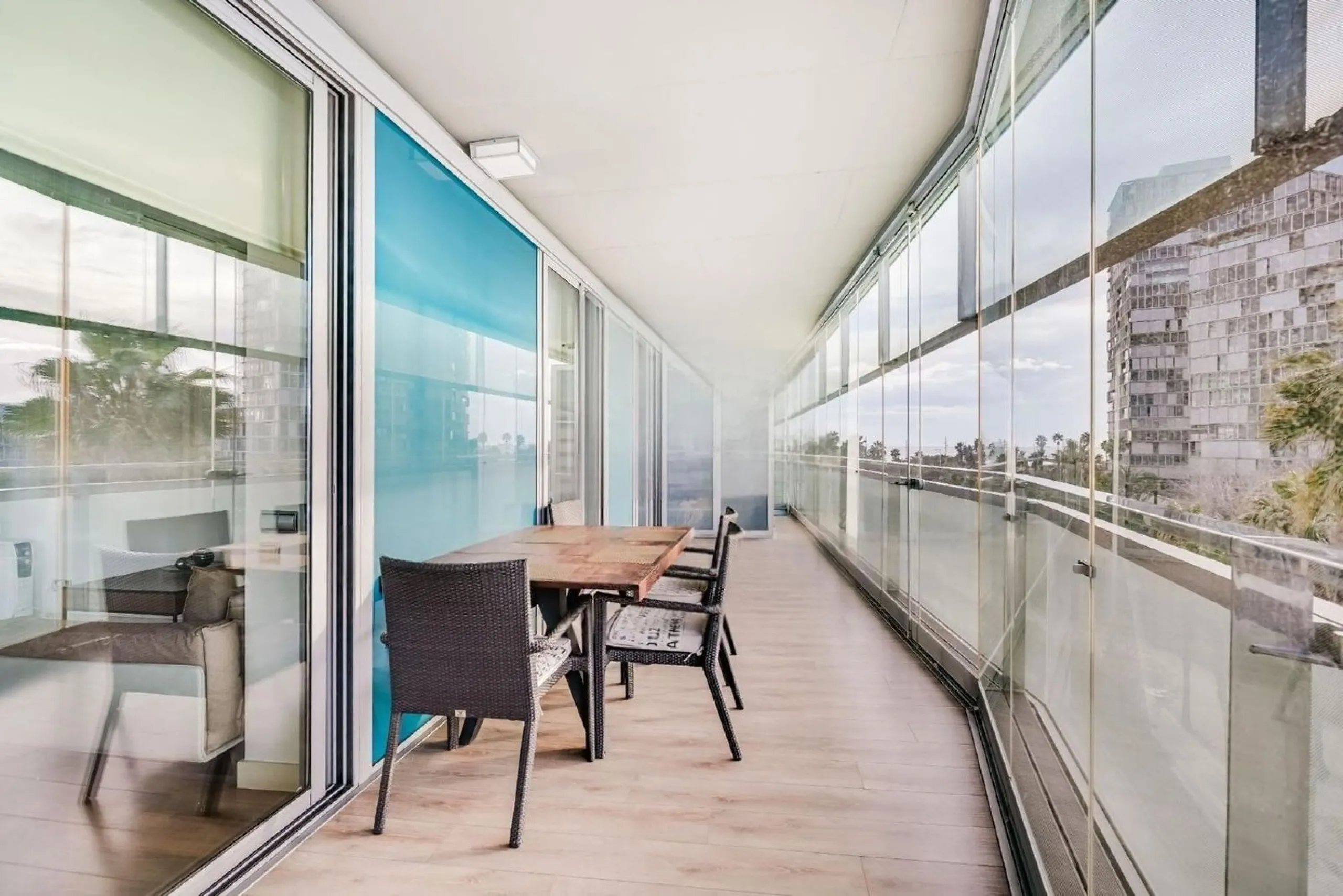 Exclusive apartment with large terrace by the sea in Diagonal Mar, Barcelona