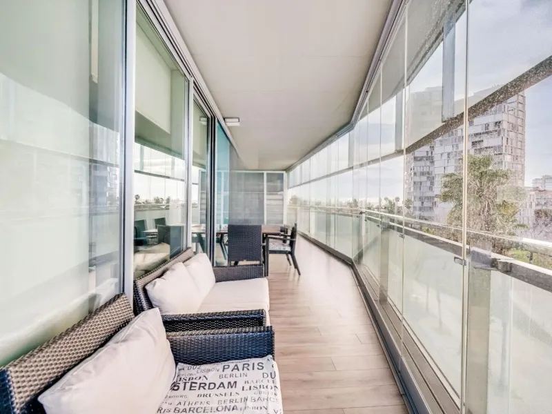 Exclusive apartment with large terrace by the sea in Diagonal Mar, Barcelona
