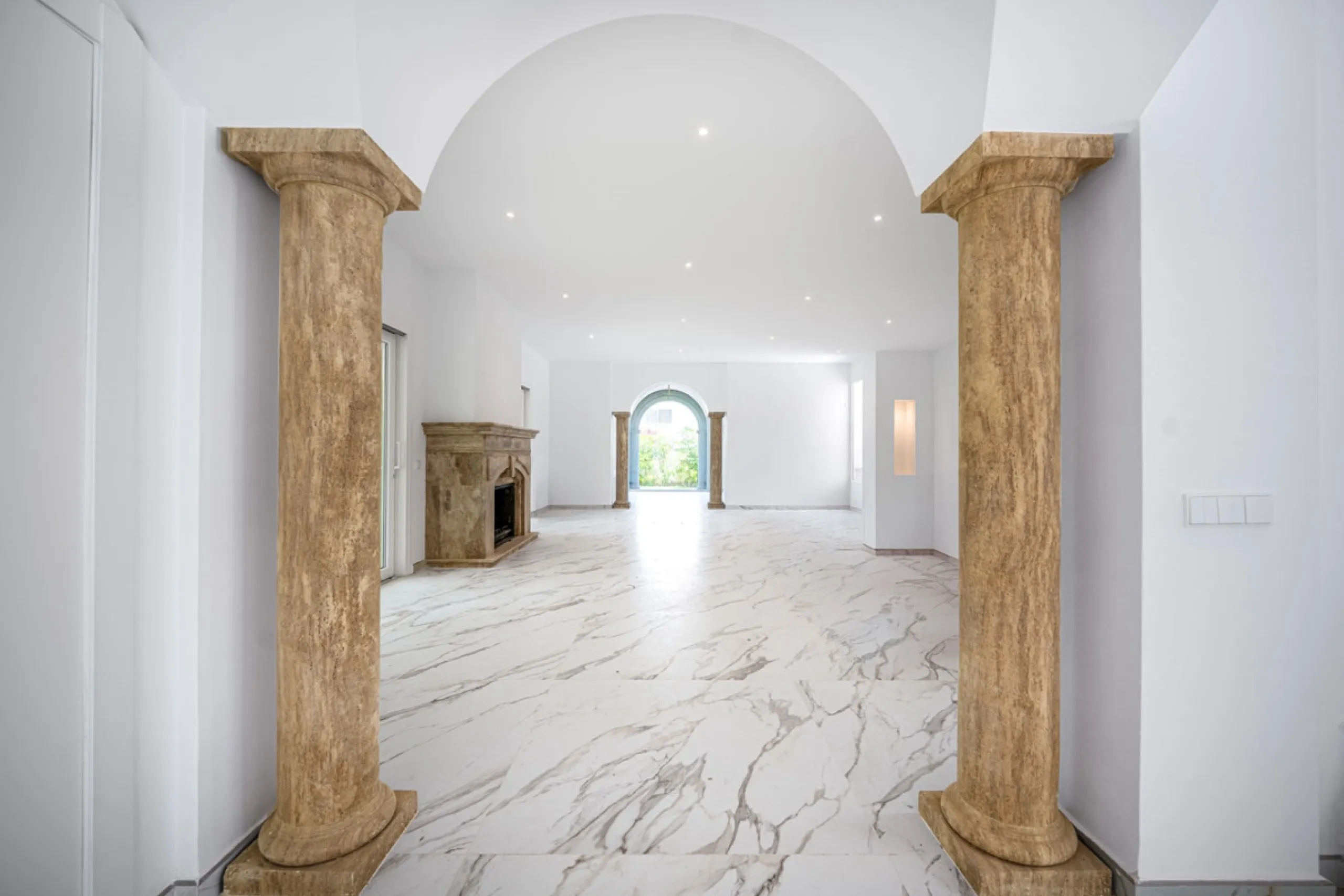 Villa Roma is a stunning four-bedroom, four-bathroom home in the exclusive beachside area of Los Monteros, Marbella East. Just a short walk from the beach, this elegant villa sits on a 933m² plot and combines classic European design with modern coastal co
